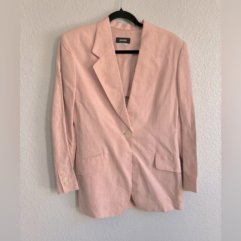 KORS by Michael Kors vintage pink blazer jacket size 6 business pink academia